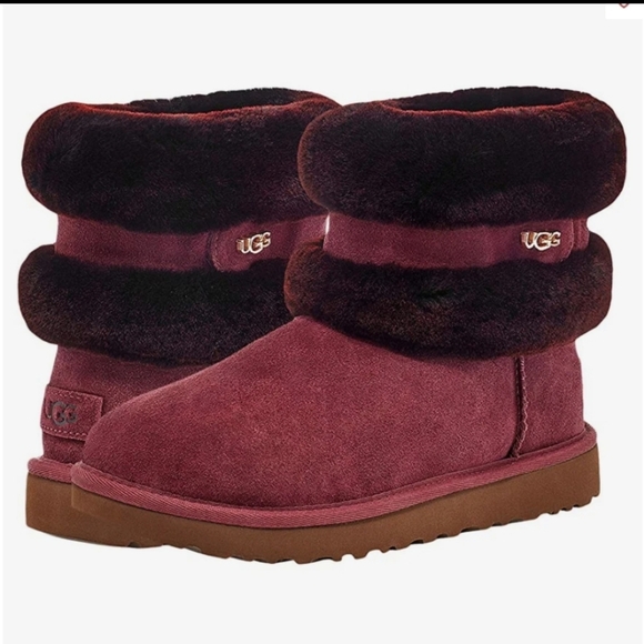 Ugg Limited Edition Fluff Mini Boots Shearling Fur Designer Fur Wool #186 - Picture 1 of 15